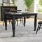 Flash Furniture Grace 47in. Solid Wood Dining Table w/Turned Wooden Legs, HD Rectangle Wood Table for 4, Black KER-T-799-BLK-47-GG - alternate 1